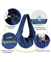 Comfy Pet Sling: Navy Blue