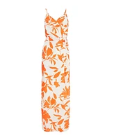 Quiz Women's Crepe Maxi Dress with Slit