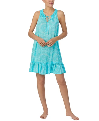 Ellen Tracy Women's Sleeveless Tie-Neck Chemise