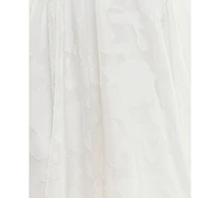 City Studios Juniors' Textured Chiffon Fit & Flare Dress