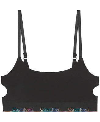 Calvin Klein Women's Icon Pride Deconstructed Unlined Bralette QF8254