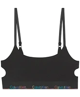 Calvin Klein Women's Icon Pride Deconstructed Unlined Bralette QF8254