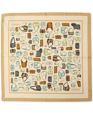 Coach Originals Printed Silk Bandana Scarf