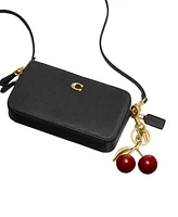Coach Gold-Tone Red Cherry Bag Charm