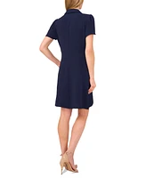 CeCe Women's Short-Sleeve Collared Polo Dress