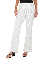 Liverpool Los Angeles Women's Hannah Pinstriped Flare Jeans