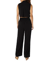 Liverpool Los Angeles Women's Sleeveless Wide Leg Jumpsuit