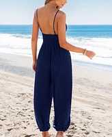 Cupshe Women's All Eyes on You Navy Jumpsuit