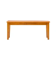 Modern Dining Bench with Tapered Legs for Stylish Dining Room Seating