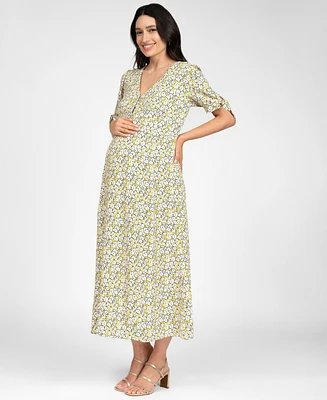 Seraphine Women's Maternity Bow Sleeve Midi Dress