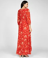Seraphine Women's Maternity Shirred Bodice Maxi Dress
