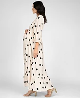 Seraphine Women's Maternity Shirred Bodice Midi Dress