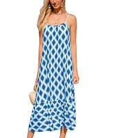 Cupshe Women's Vacay Ready Geo Maxi Beach Dress