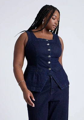Eloquii Plus Denim Vest