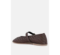Nazuka Handcrafted Real Suede Leather Flats