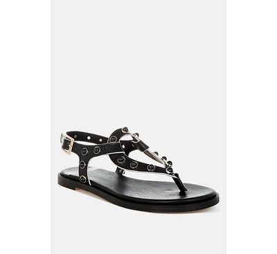 Avens Pearl Rivet Studded Flats