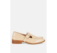 Swenson Patent Pleather Mary Jane Loafers