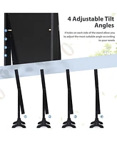Lockable Mirrored Jewelry Cabinet Armoire Storage Organizer Box