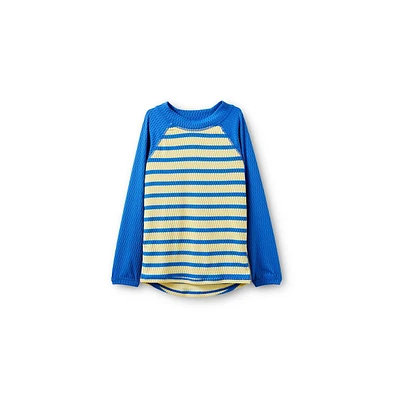Cotton On Little Boys Little/Big Flynn Long Sleeve Raglan Rash Vest