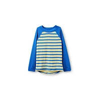 Cotton On Little Boys Little/Big Flynn Long Sleeve Raglan Rash Vest