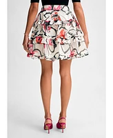 Isaac Mizrahi Women's Tiered Ruffle Skirt