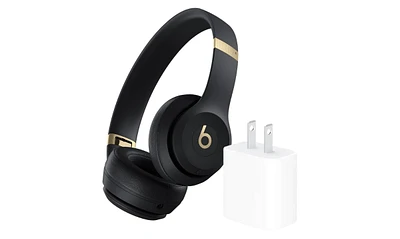 Beats - Solo 4 True Wireless On-Ear Headphones + Power Adapter
