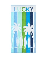 Lucky Brand Surf Stripe Cotton Beach Towel, 36"x72"