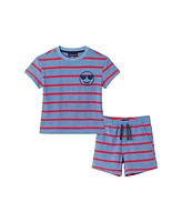 Andy & Evan Toddler Boys Toddler/Child Textured Terry Smiley Patch Set