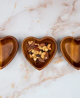 Nambe Eat Your Heart Out Small Bowls 3-Pc. Set
