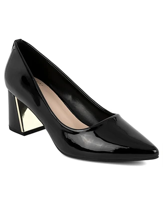 Jones New York Women's Canal Pointed Toe Block Heel Dress Pumps