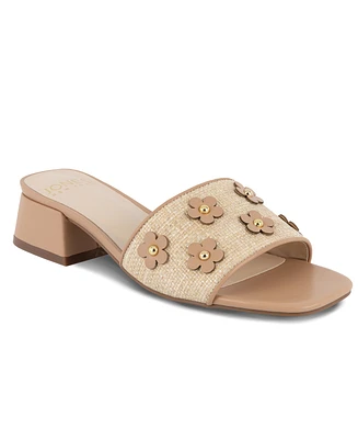Jones New York Women's Unfloret Block Heel Flat Sandals