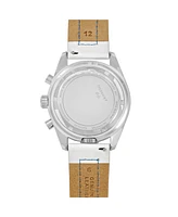 Abingdon Co. Women's Jordan Chronograph Multifunctional Victory Red Leather Strap Watch, 40mm