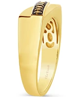 Le Vian Men's Chocolatier Chocolate Diamond Ring (1/3 ct. t.w.) in 14k Yellow Gold