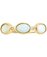 Lali Jewels Opal (3/4 ct. t.w.) & Diamond Accent Ring in 14k Yellow Gold