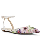 Betsey Johnson Women's Garbo Jeweled Mesh Flats