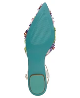 Betsey Johnson Women's Garbo Jeweled Mesh Flats