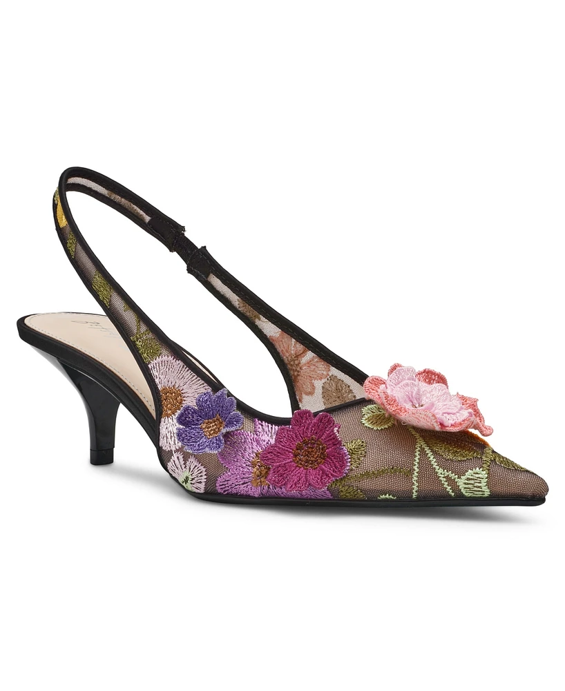 Betsey Johnson Women's Dian Floral Slingback Pumps