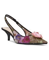 Betsey Johnson Women's Dian Floral Slingback Pumps