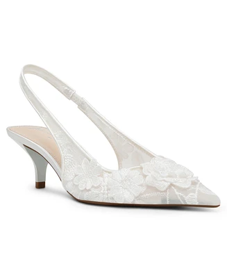 Betsey Johnson Women's Dian Floral Slingback Pumps