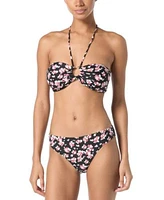 Michael Michael Kors Womens Bandeau Bikini Top Classic Bikini Bottoms