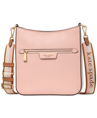 kate spade new york Hudson Colorblocked Pebbled Leather Small Messenger Crossbody