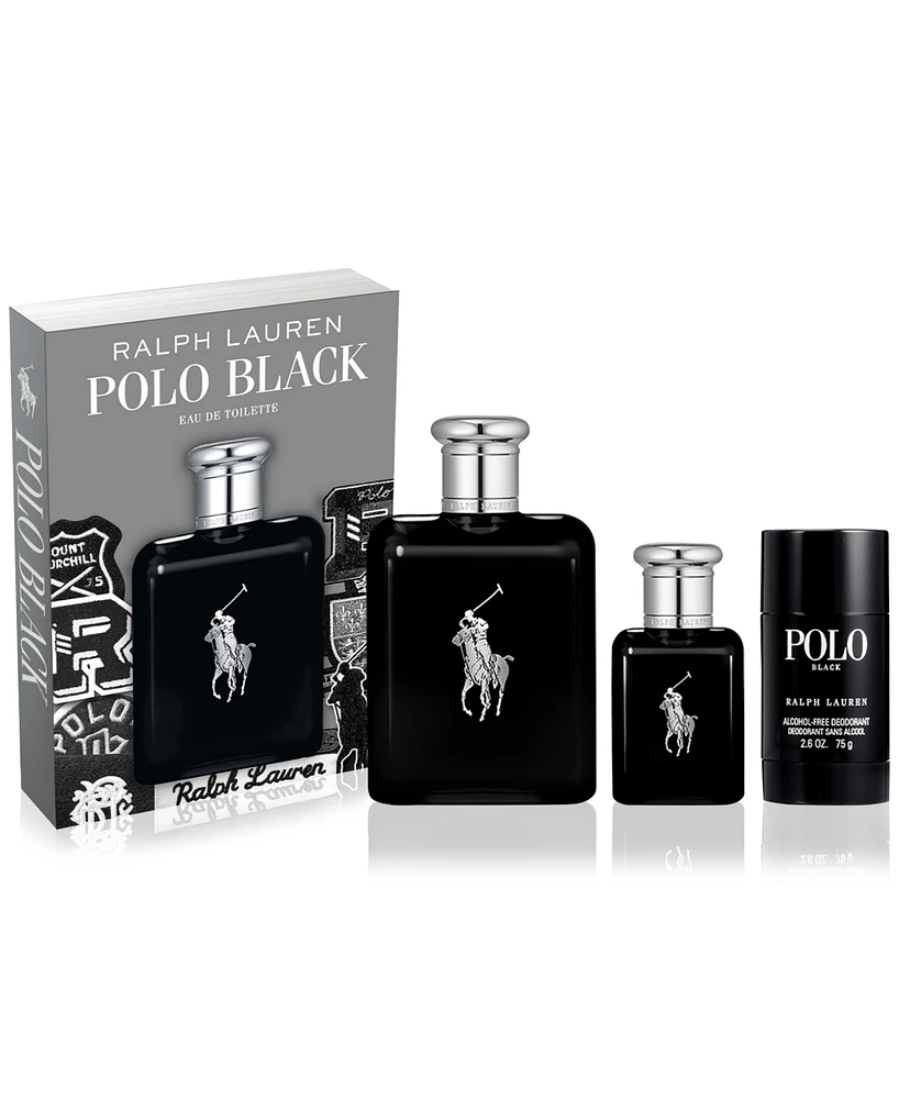 Men's 3-Pc. Polo Black Eau de Toilette Gift Set