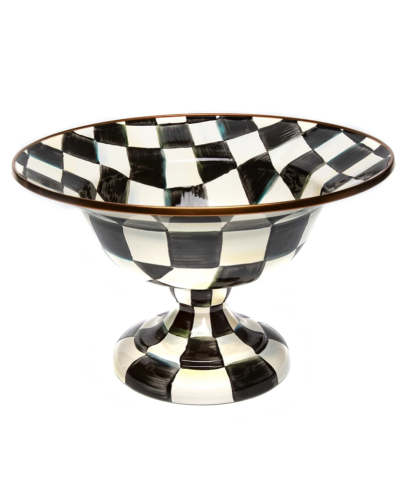 Mackenzie-Childs Courtly Check Large Compote