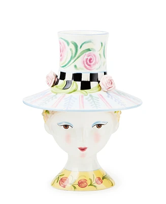 Mackenzie-Childs Rosy Meadow Lady Rose Lidded Vase