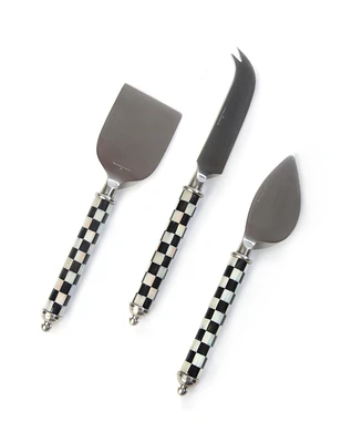 Mackenzie-Childs Courtly Check Supper Club Cheese Knife 3-Pc. Set