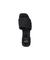Gc Shoes Women's Kendra Woven Single Band Flat Sandals