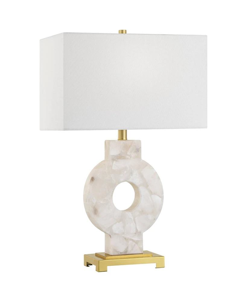 Possini Euro Mavi 25 1/2" Modern Alabaster Marble Stone Table Lamp - Possini Euro Design