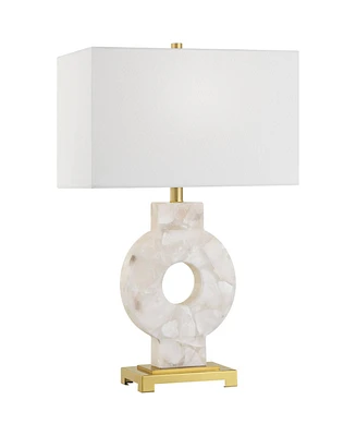 Possini Euro Mavi 25 1/2" Modern Alabaster Marble Stone Table Lamp - Possini Euro Design