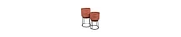 Modern Metal Planters with Stands, Set of 2 – Sleek Design for Home & Office Decor