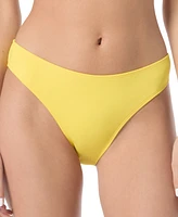 Kate Spade New York Women's Solid High-Cut Bikini Bottoms